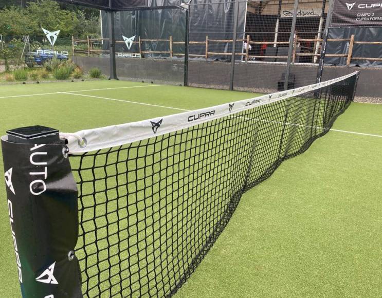 Professional padel net with personalized print